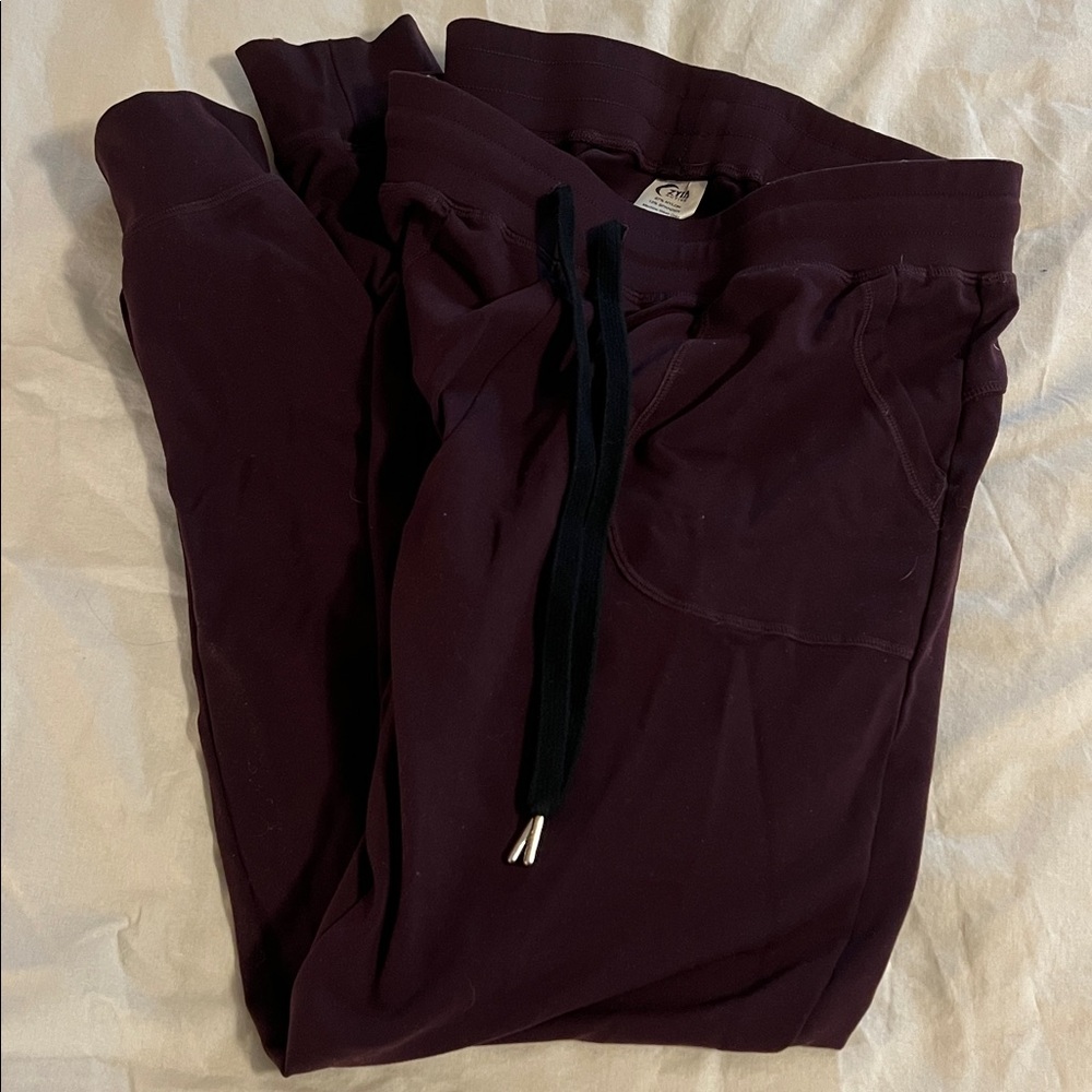ZYIA Purple Joggers with Black Drawstring- size M
